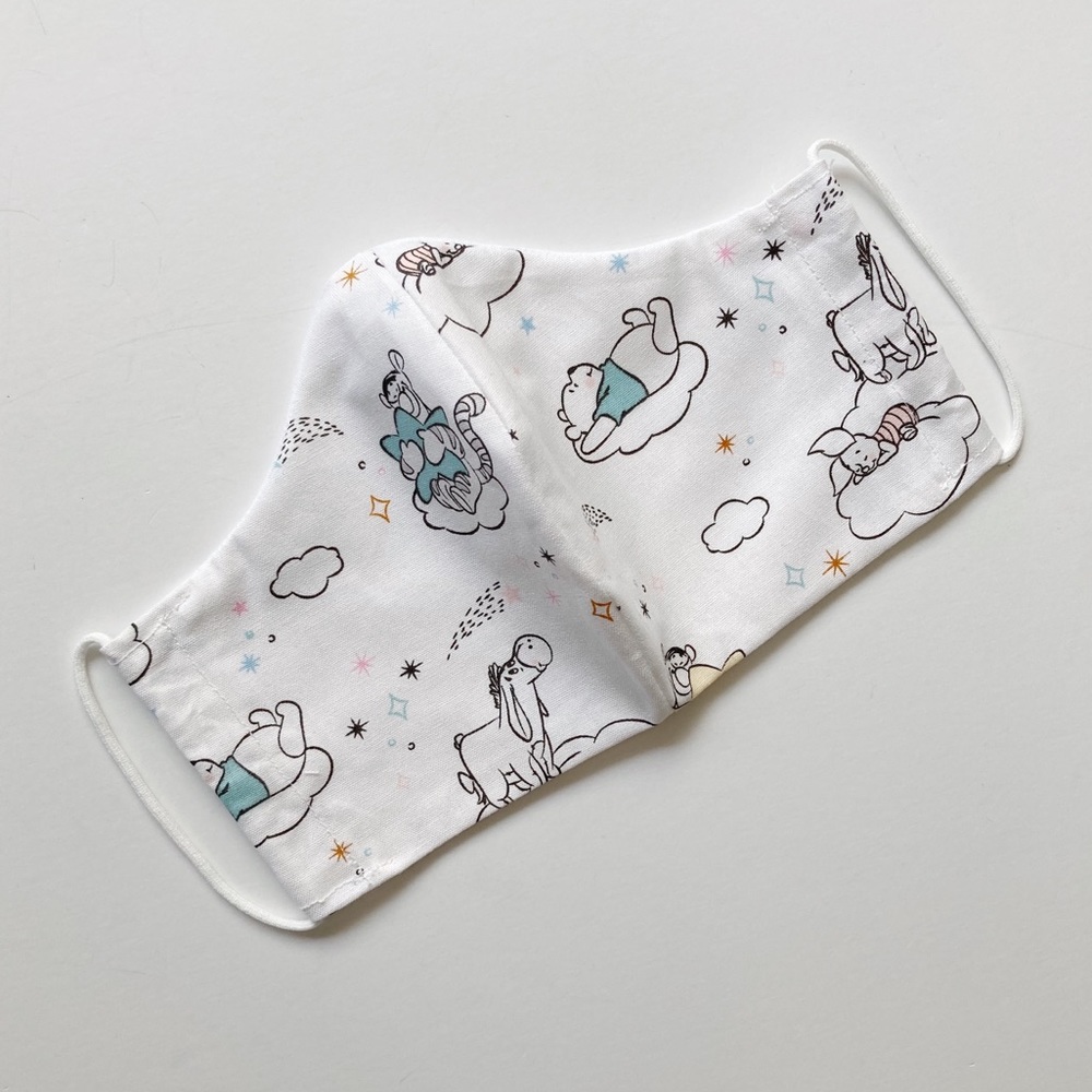 Winnie The Pooh Fabric Face Mask w/ Filter Pocket